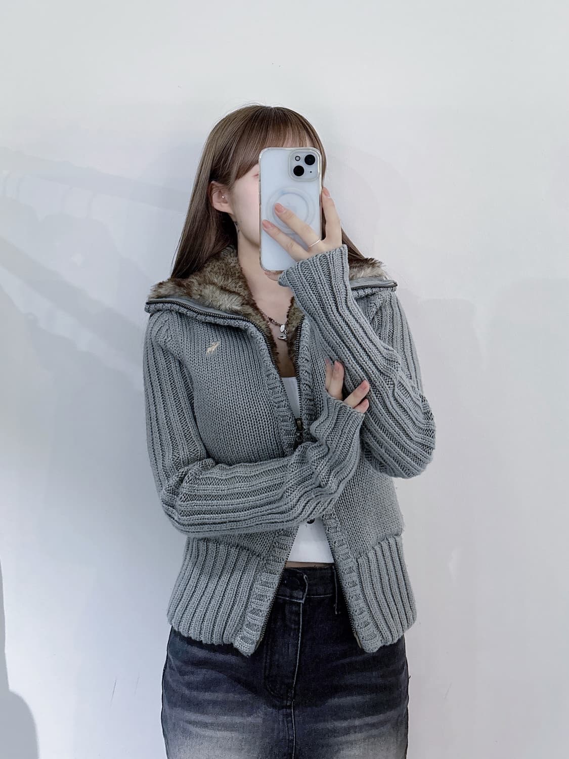 아베크롬비 울프죠 투웨이 니트집업 상품이미지1