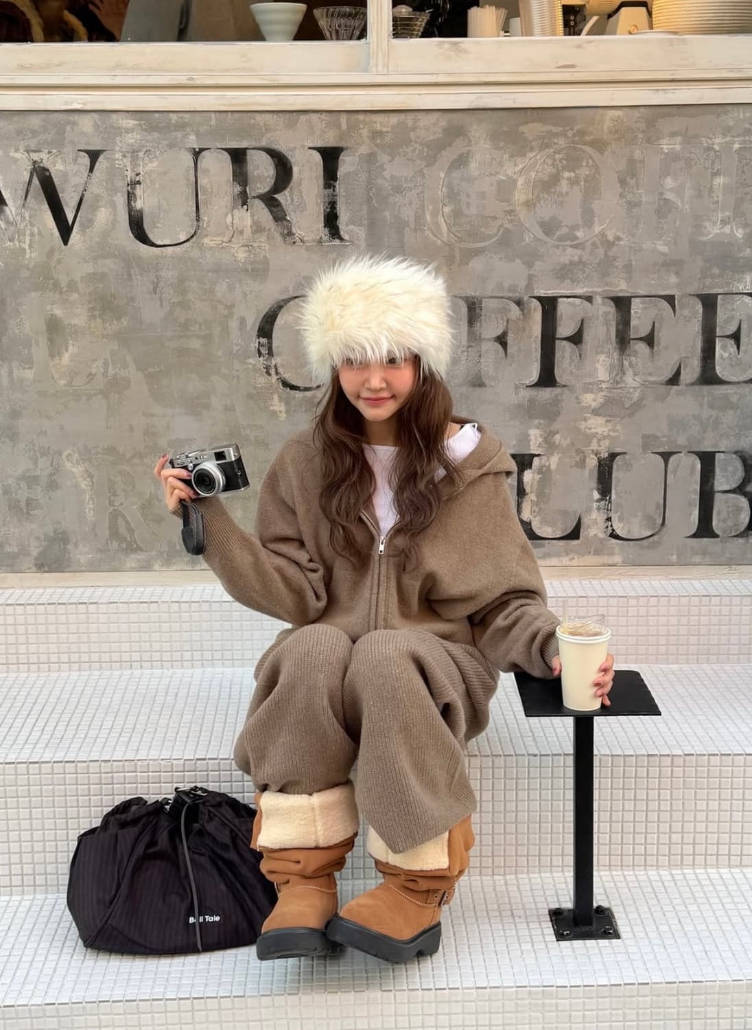 ERA 이알에이 캐시미어 니트 셋업(후드집업 + 팬츠) 상품이미지3