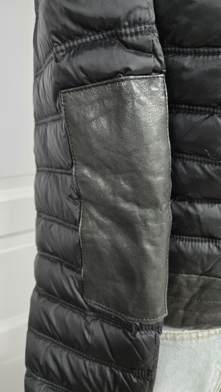 마쥬 양가죽배색 다운라이더자켓 상품이미지5