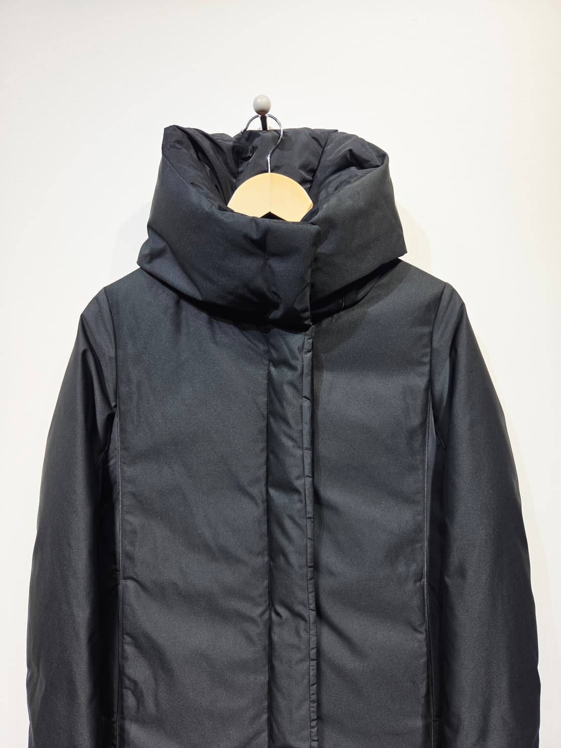 44~55. KUHO 구호 블랙 하이넥 구스다운 롱 패딩 상품이미지3