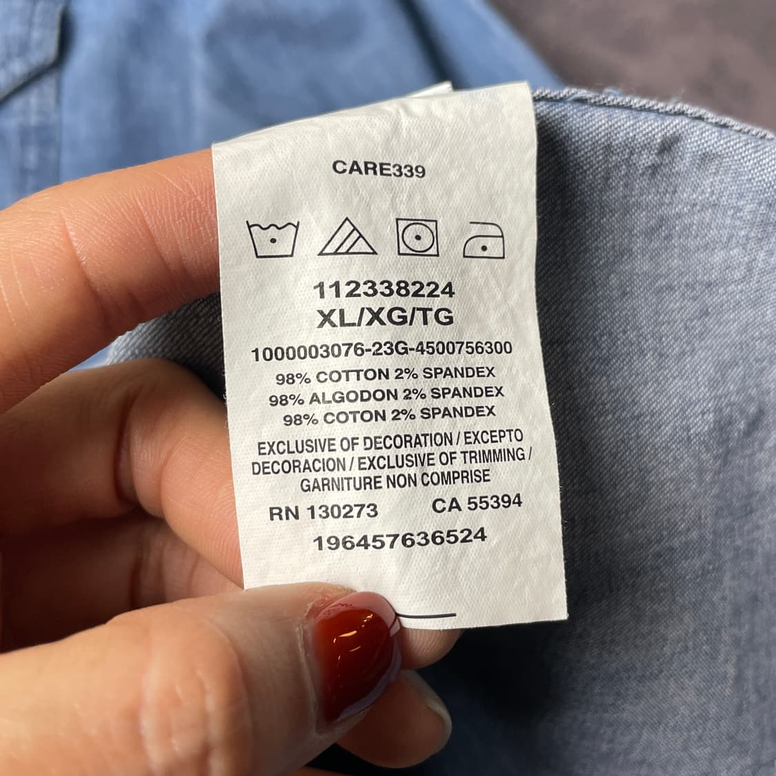 WRANGLER 랭글러 빈티지 데님 코튼 셔츠 A00470 상품이미지10