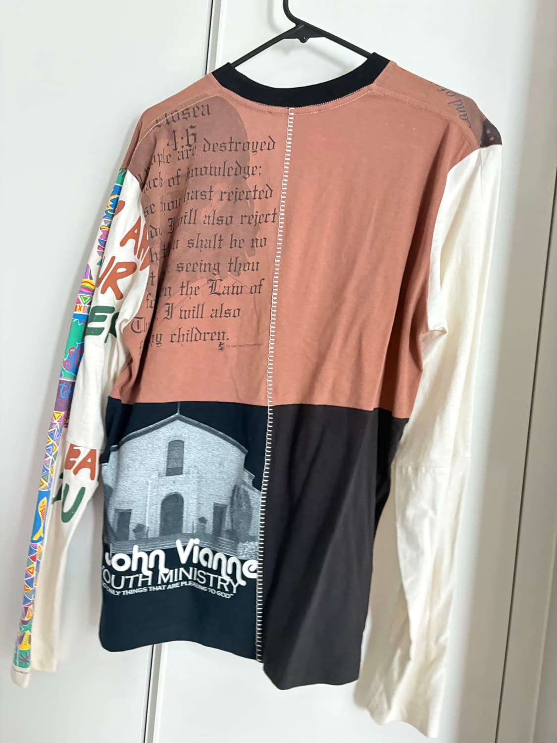 마린 세르 패치워크 롱 슬리브 티셔츠 새상품⭕️ 상품이미지7