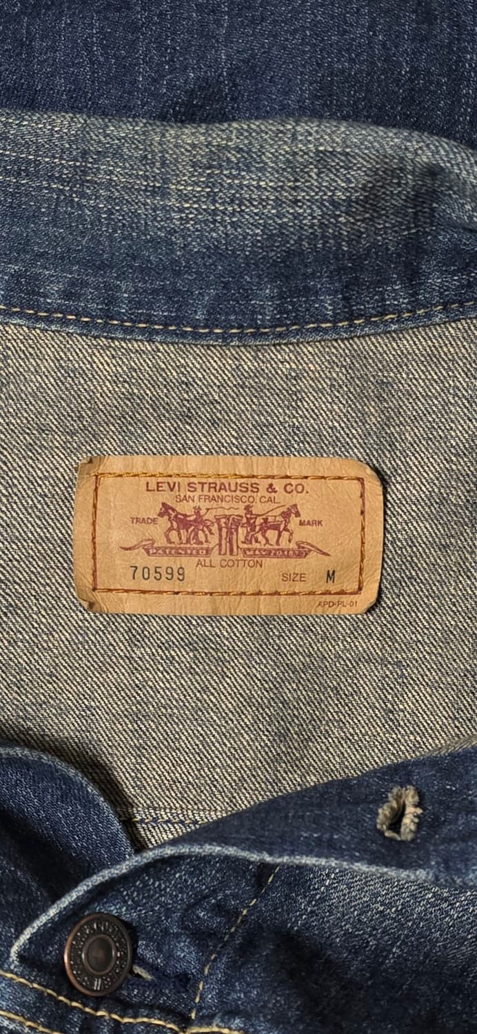 리바이스 70599 데님 자켓 M 상품이미지3