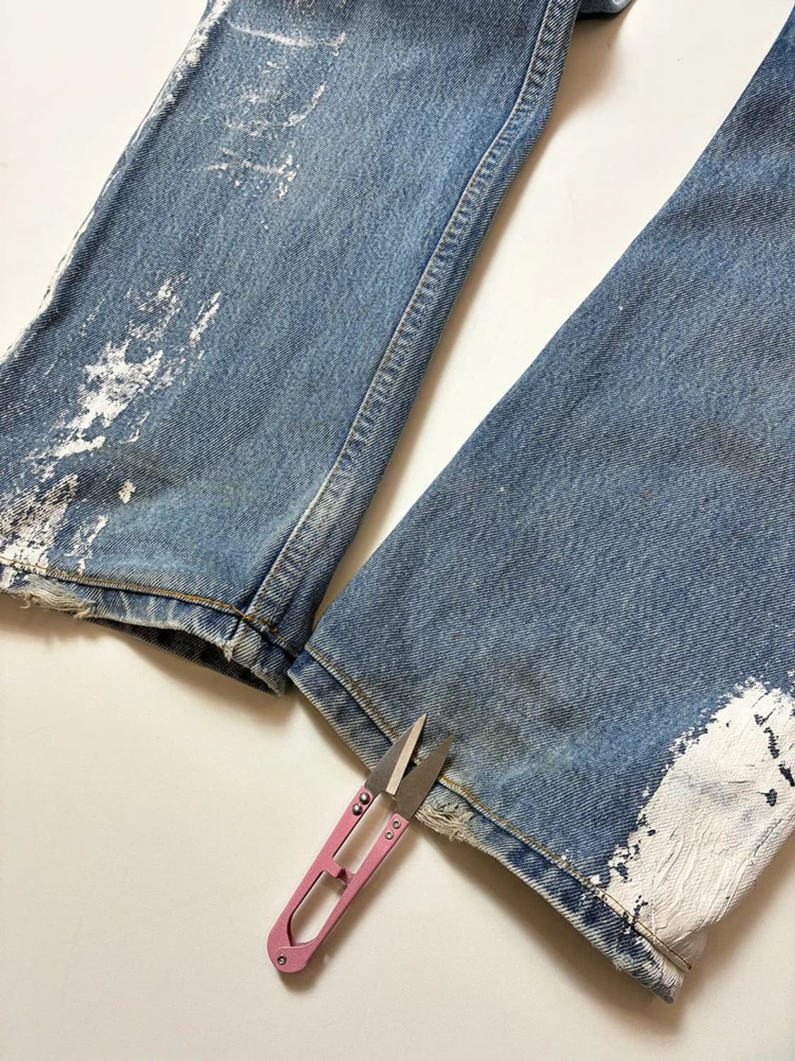 리바이스 501 USA 90's 페인팅 데님 팬츠 PN8526 상품이미지8