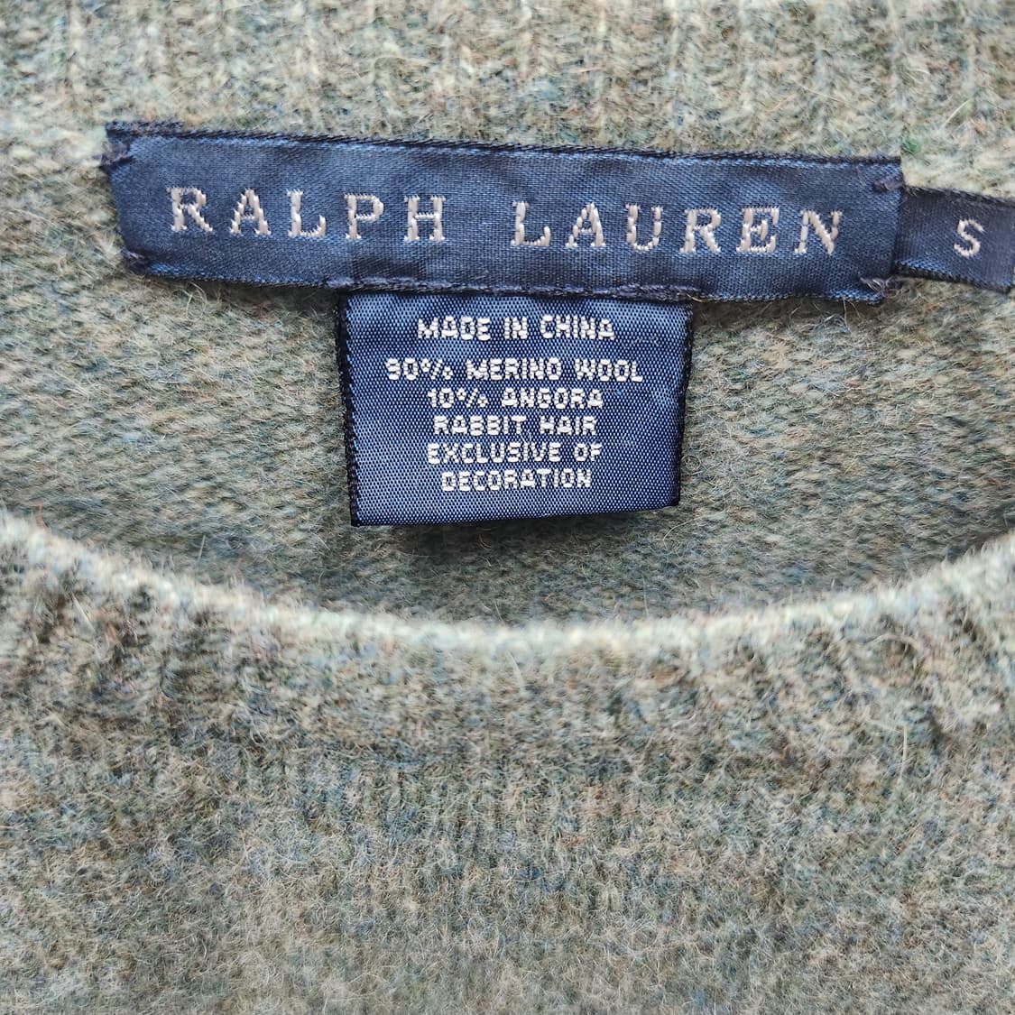 폴로랄프로렌 카키색 니트(메리노울) S 상품이미지4