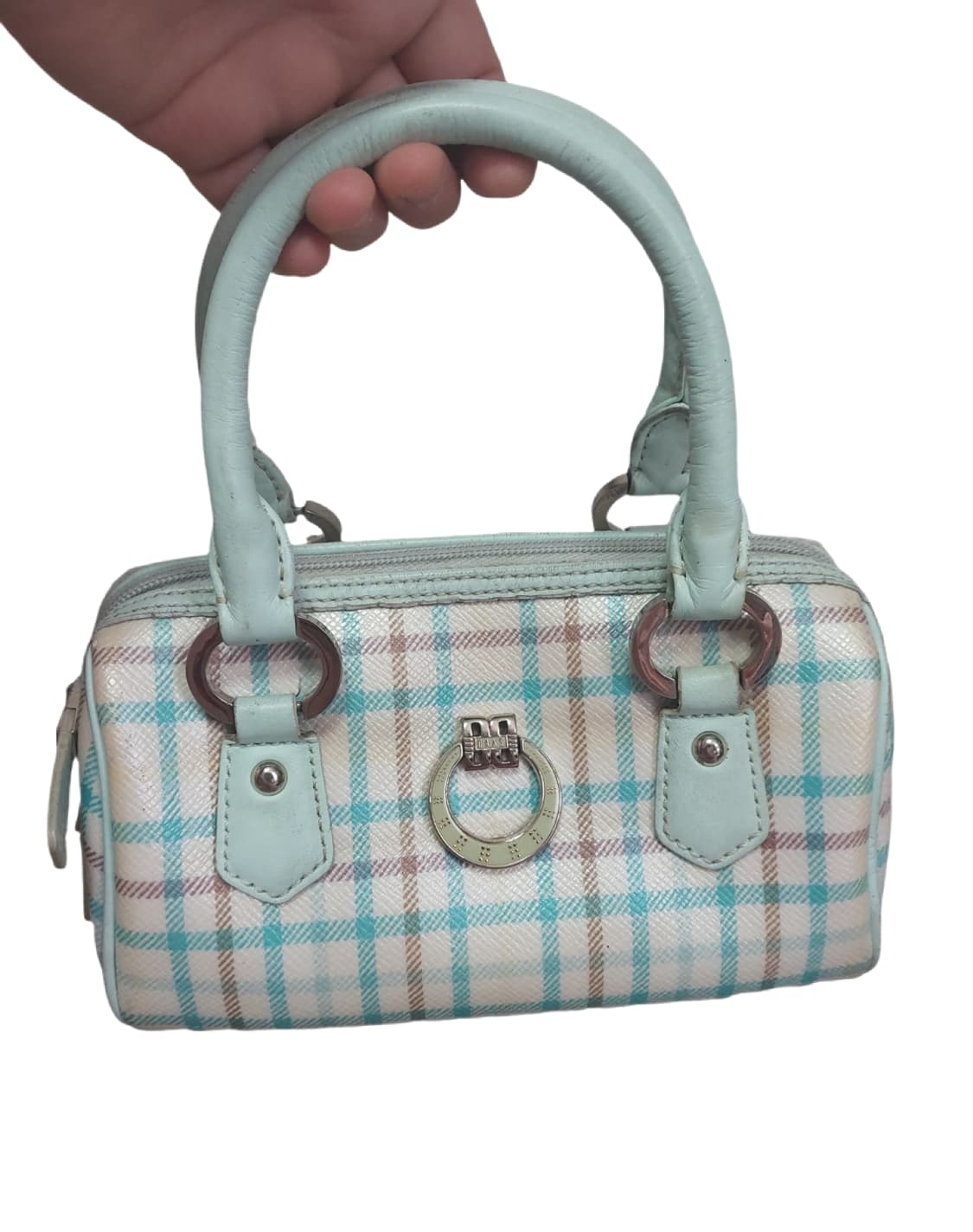 닥스 민트 체크 미니백 Y2K  상품이미지2