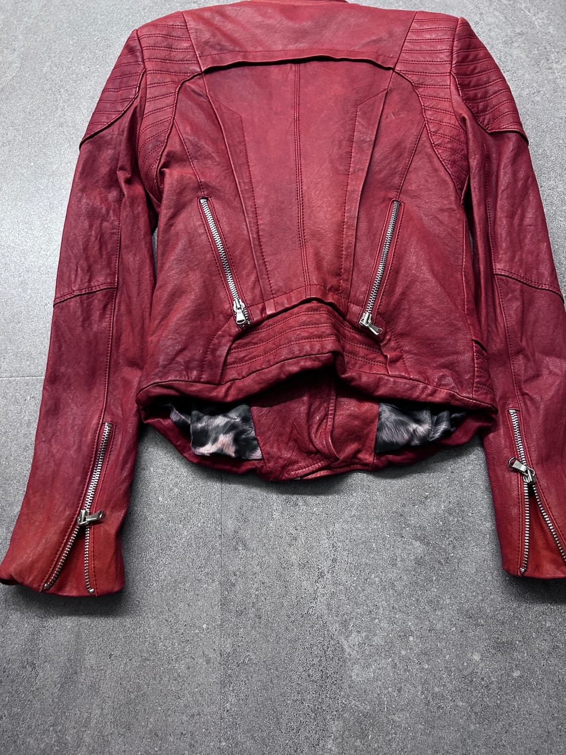 에고이스트 멀티 지퍼 램스킨 자켓 상품이미지9