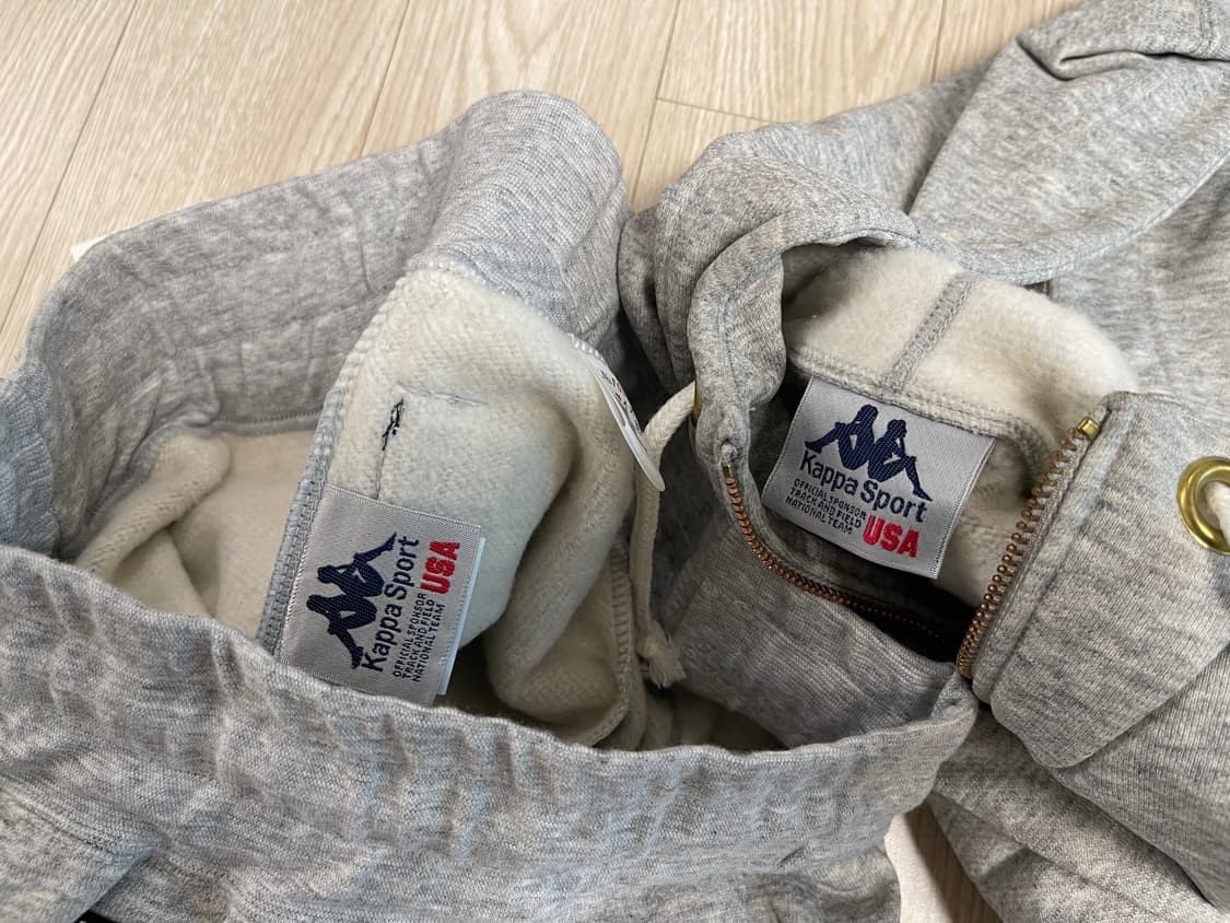 카파 USA 90s 올드 후드 짚업 셋업 L Kappa USA OLD 상품이미지6