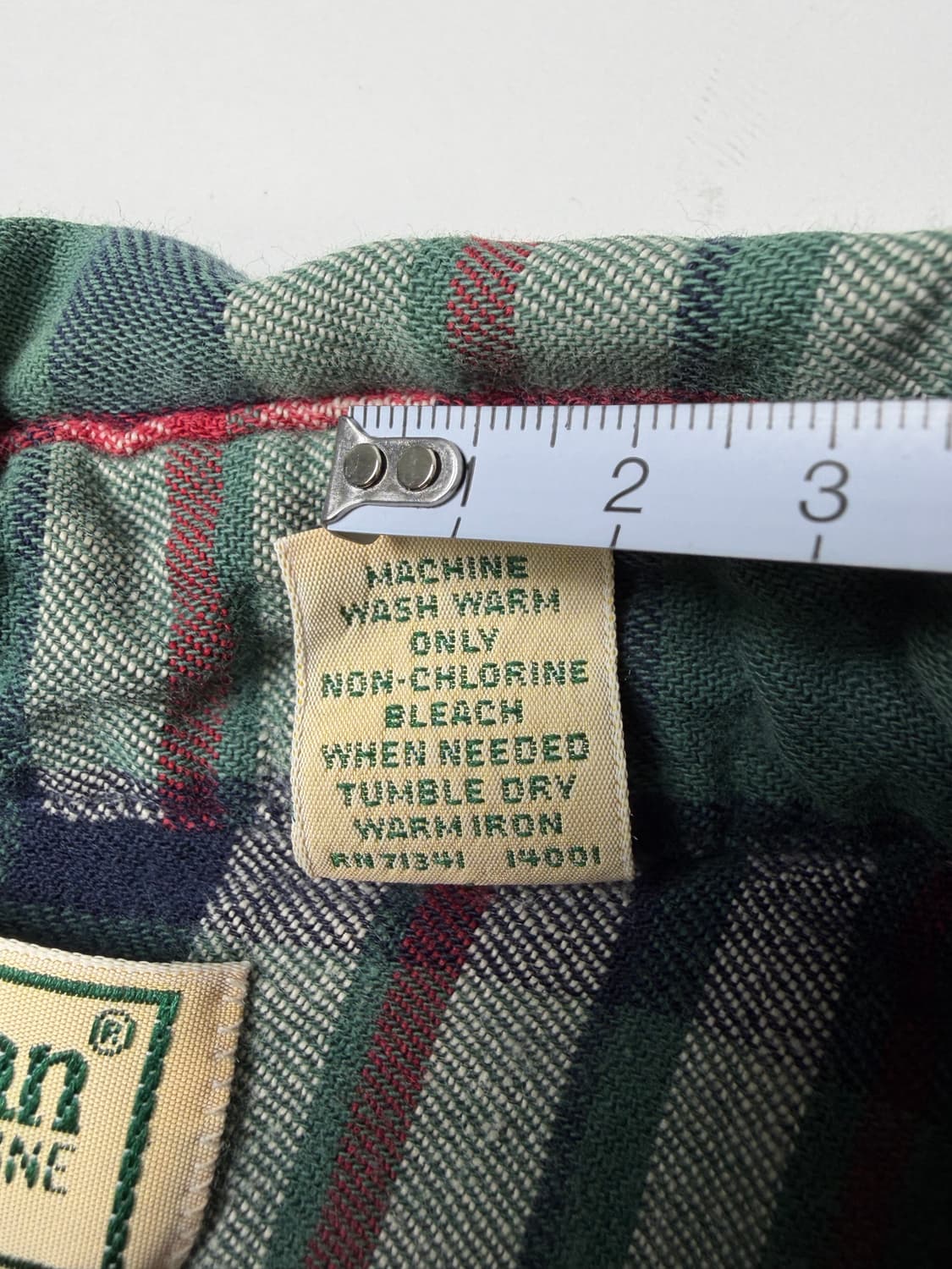 90s L.L.Bean Plaid Button Up Shirt 상품이미지4