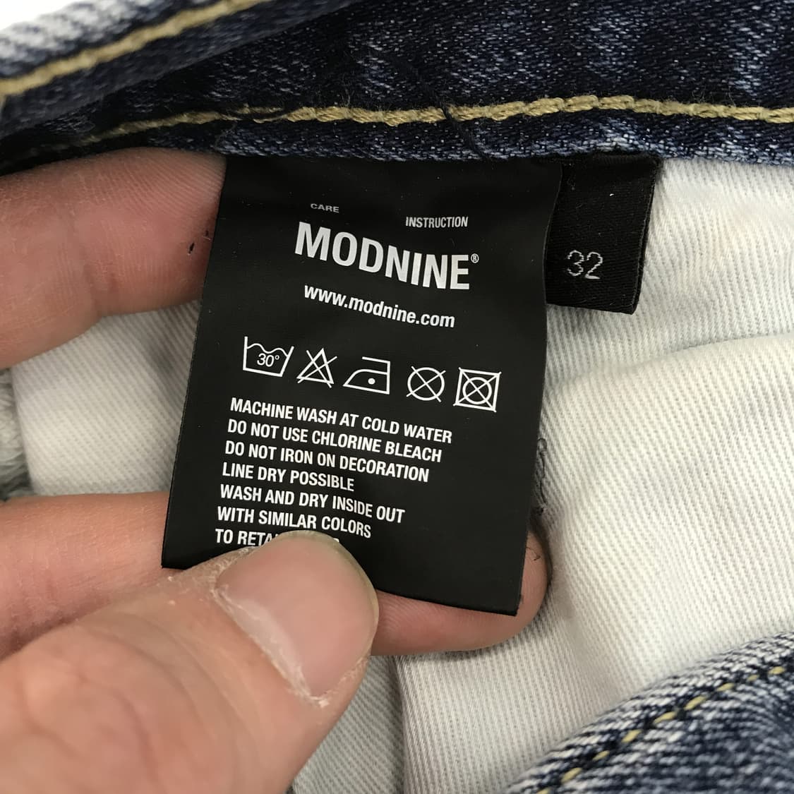 모드나인 MOD9 MOD7 와이드데님 [32인치] 상품이미지6