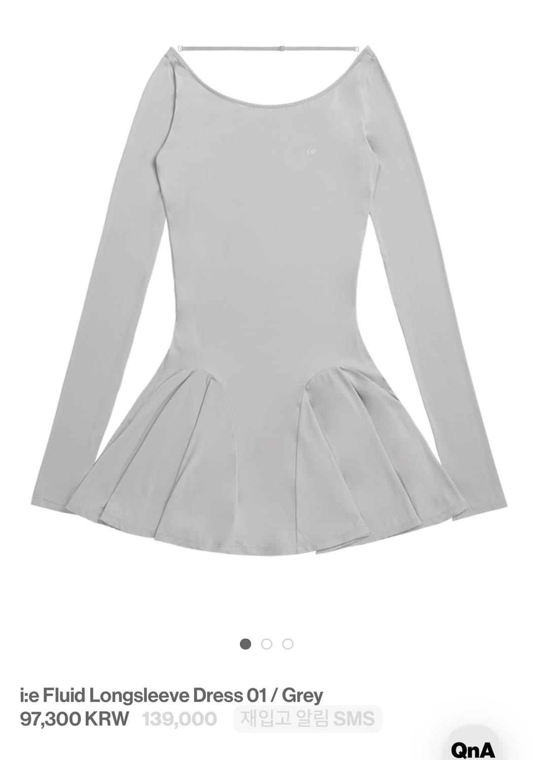 오호스 원피스 ojos  i:e Fluid Longsleeve Dress 상품이미지1