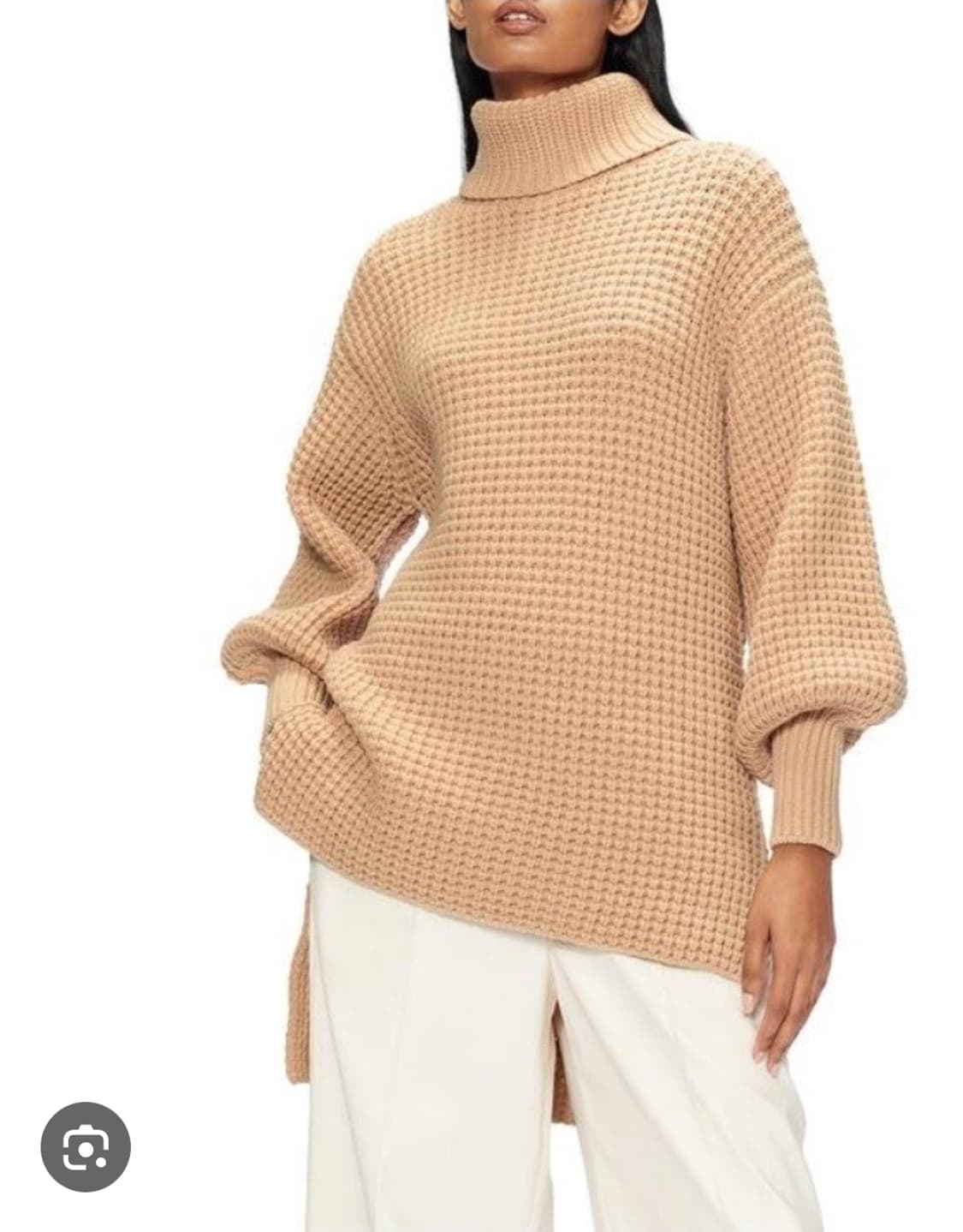 테드베이커 울 블렌드 벌룬소매 터틀넥 니트 55~66 상품이미지1