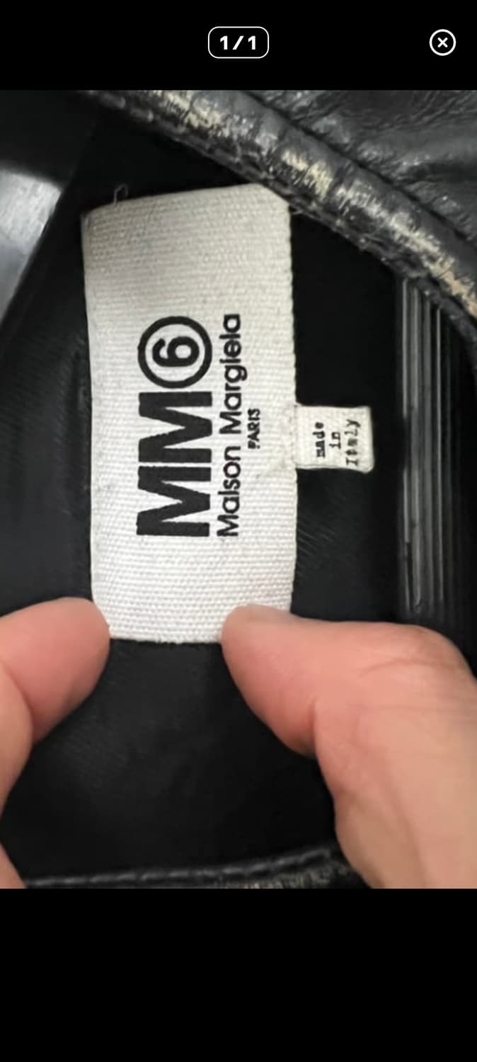 (급처) Mm6 메종 마르지엘라 5 zip 가죽 자켓 50사이즈 상품이미지2