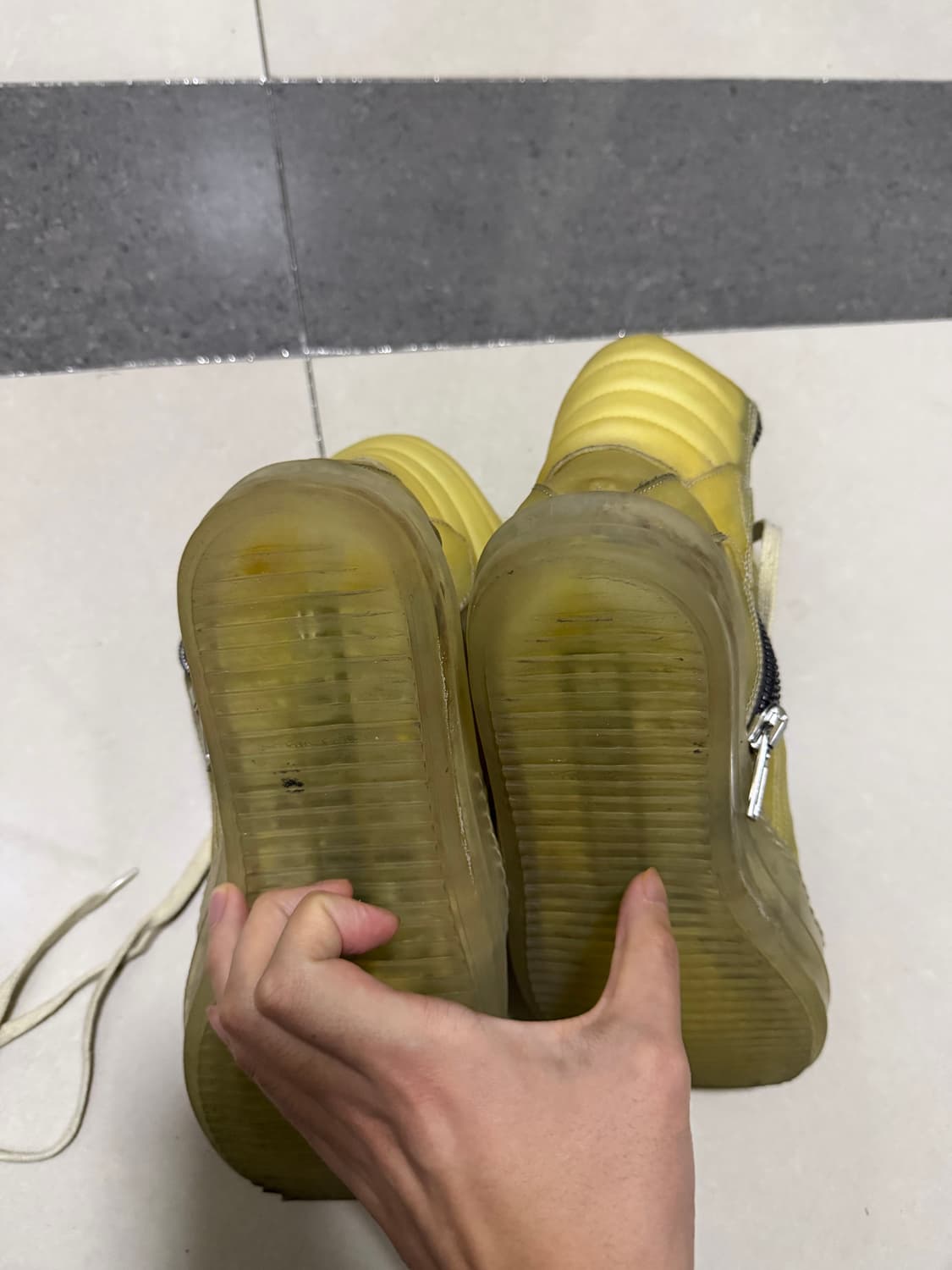 [42] 릭오웬스 지오바스켓 투명 레더 상품이미지6