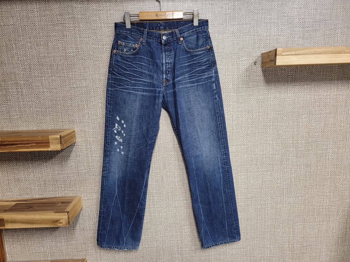 31인치 리바이스 501 빈티지 청바지 아메카지 워싱 데미지 상품이미지1