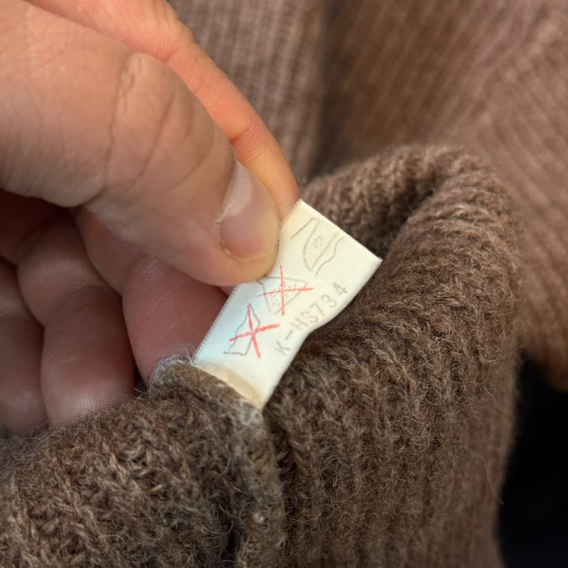 90S 선버드 모카 브라운 퀼팅 울혼방 스웨터  상품이미지8