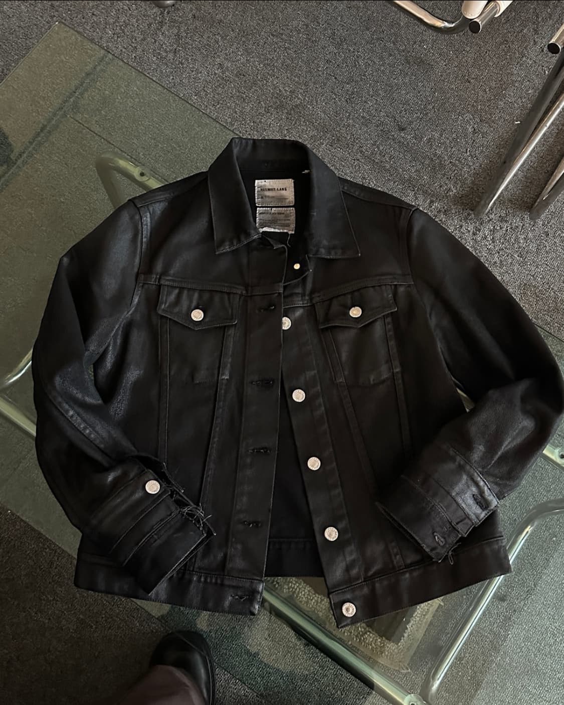 구매m)헬무트랭 코티드 트러커 자켓 상품이미지1