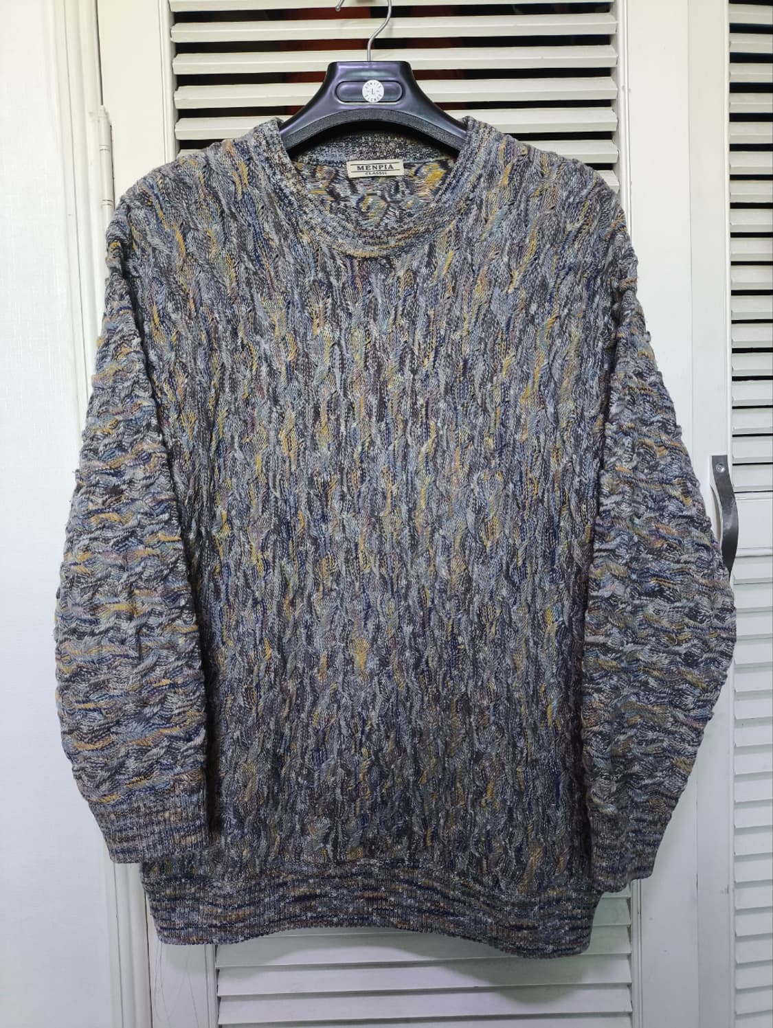 멘피아 케이블 패턴 니트 상품이미지1