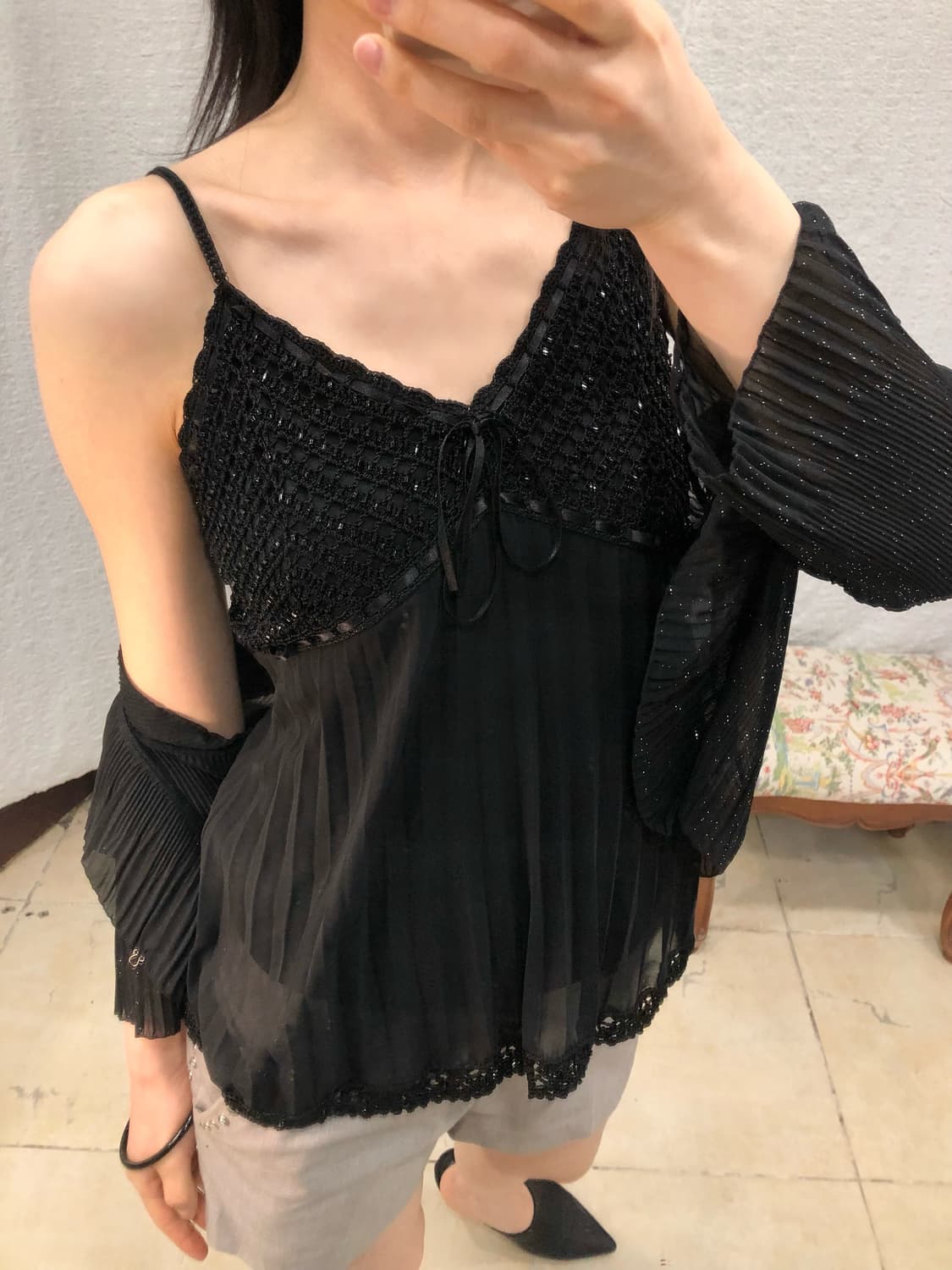 noir beaded camisole 상품이미지1