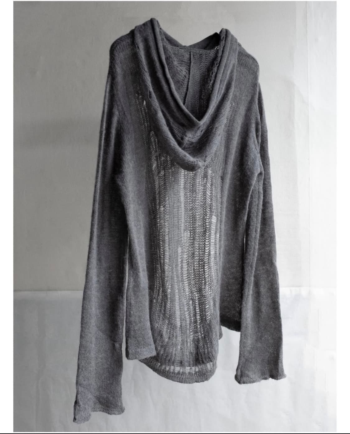 블랙멀 알파카 후드 니트  상품이미지2