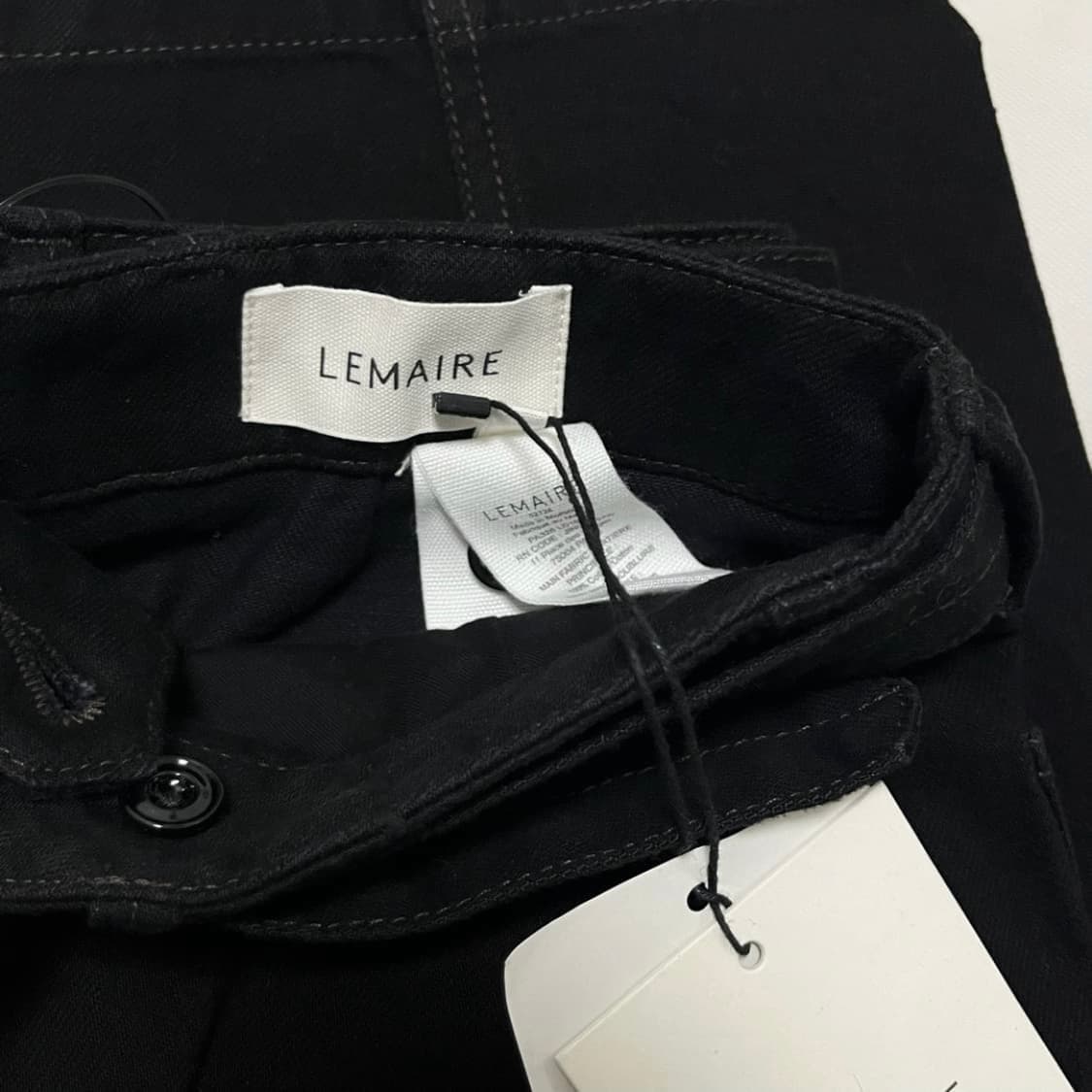 [S,M,L,XL]르메르 25ss 트위스트 벨트 팬츠/블랙 데님 상품이미지3