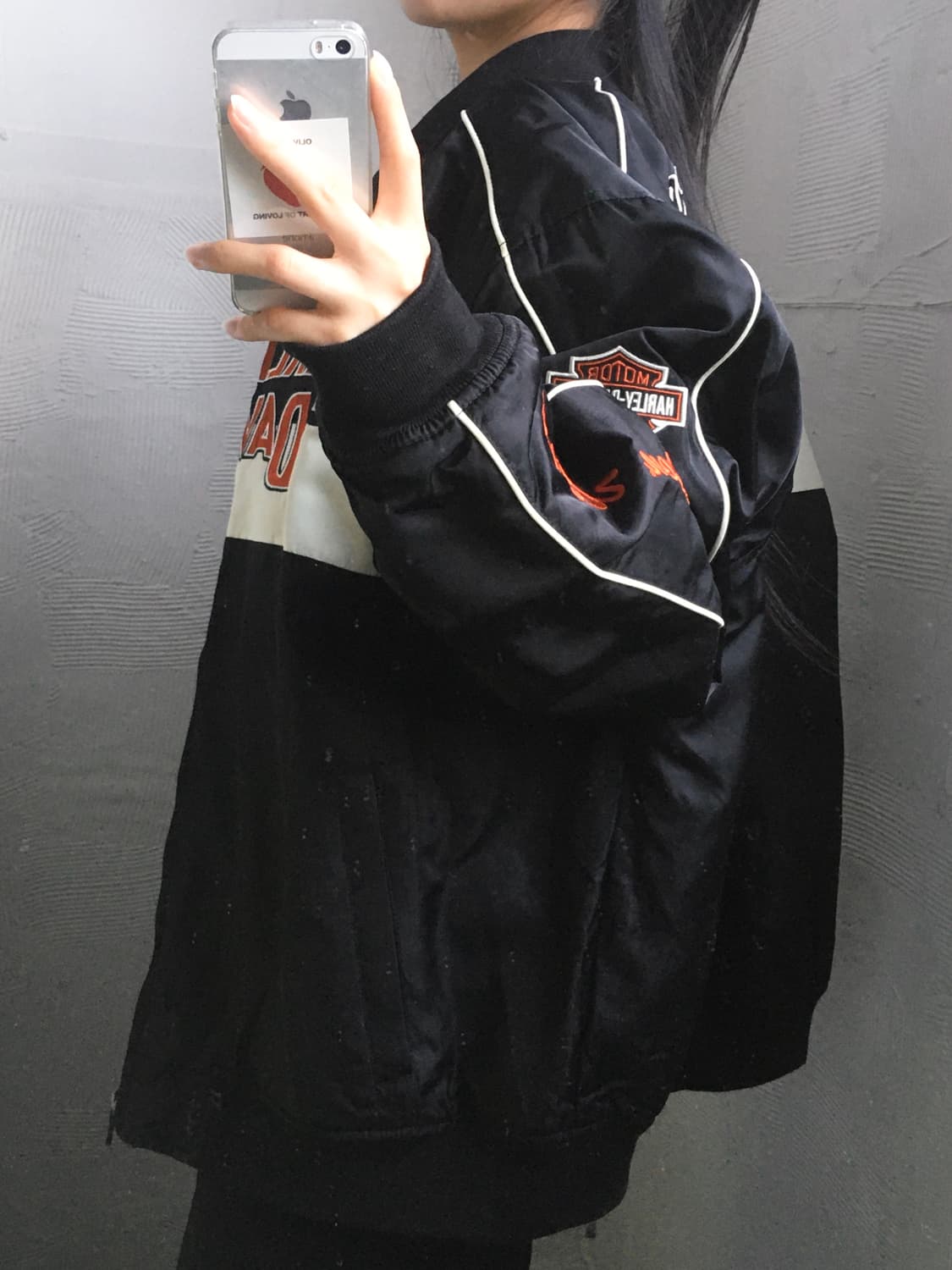 Harley Davidson 할리데이비슨 블랙 컬러 레이싱 자켓  상품이미지2