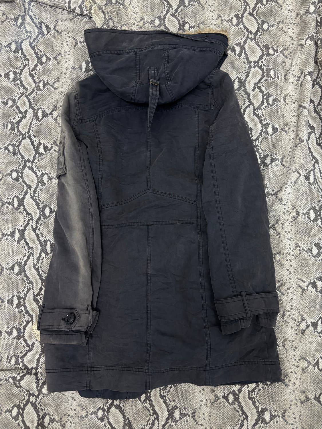 [ABAHOUSE]00‘s Grunge Fur Trimming Jacke 상품이미지7