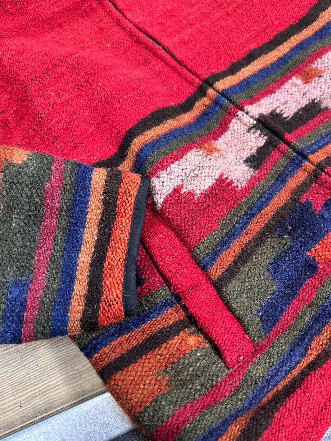 Tela 90’s 네이티브 아메리칸 나바호 울 후드 자켓 상품이미지4