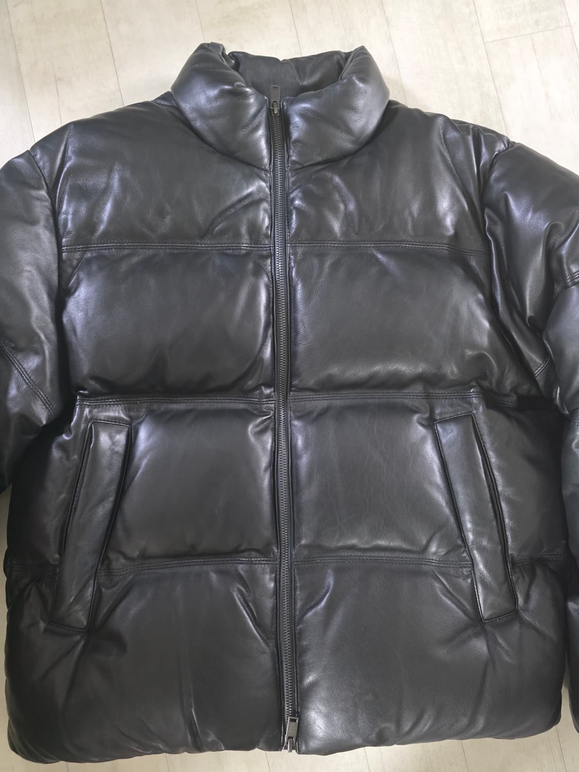 무신사스탠다드 램스킨 푸퍼 패딩 m 상품이미지1