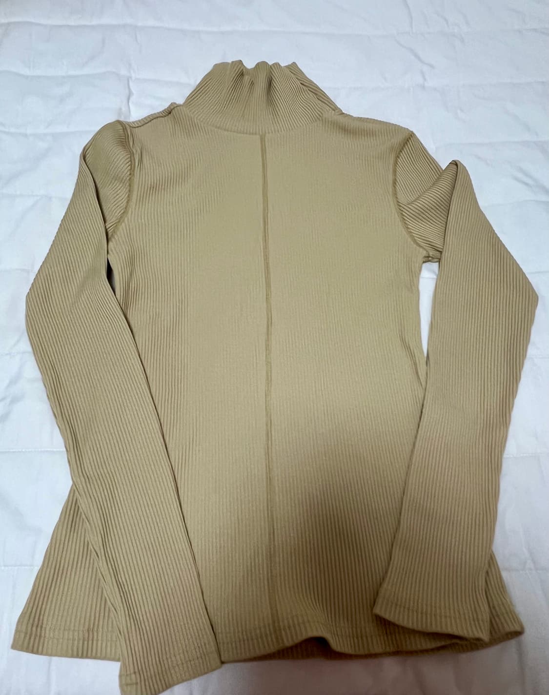 에옹쓰 집 터틀넥 탑 (머스타드) 상품이미지3