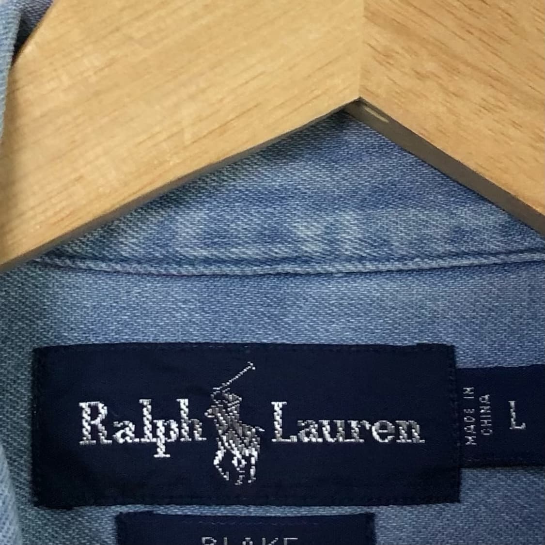 L 폴로 데님 셔츠 상품이미지3