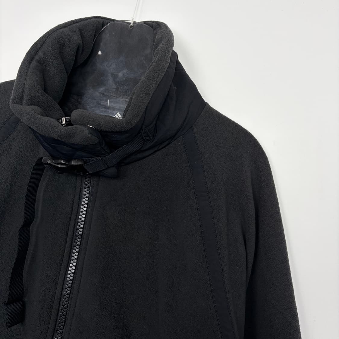 아디다스 후리스 플리스 패브릭 믹스 롱 자켓 상품이미지4