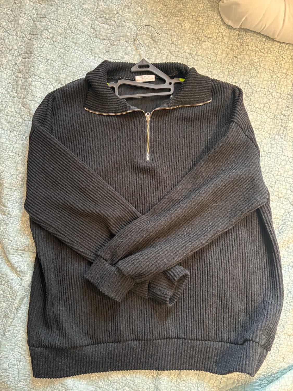 빈티지 반집업 니트 상품이미지1