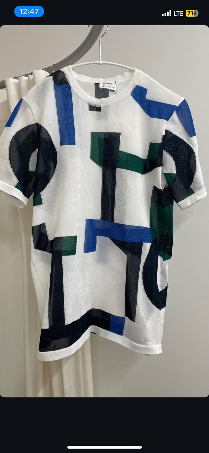 Jil sander pattern short sleeve T-shirt 상품이미지1