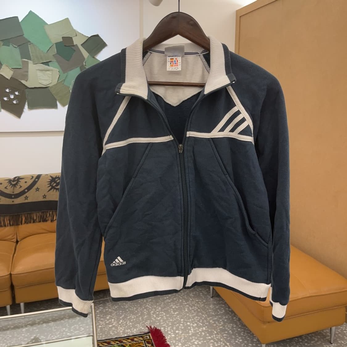 아디다스 재팬 희귀 스포티 크롭 약기모 집업 85 C06315 상품이미지1