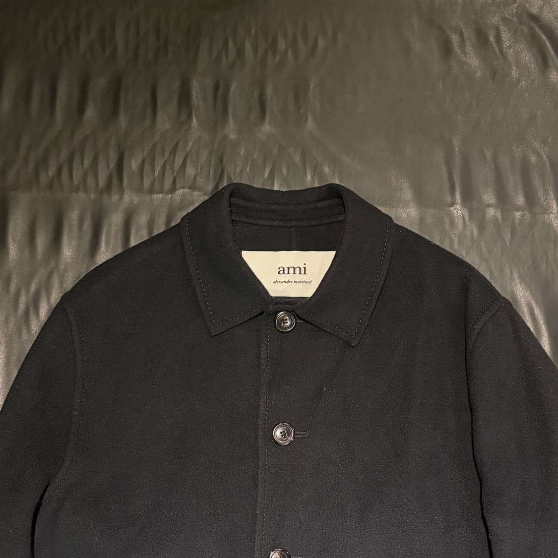 아미 블랙 반코트 상품이미지3