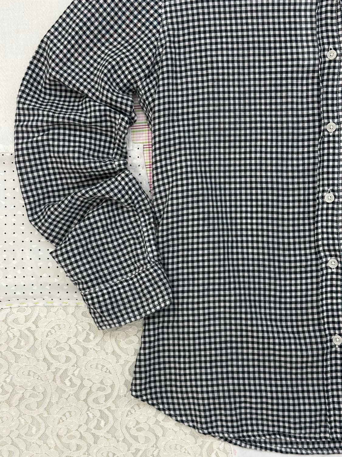 블랙 체크 셔츠  상품이미지8