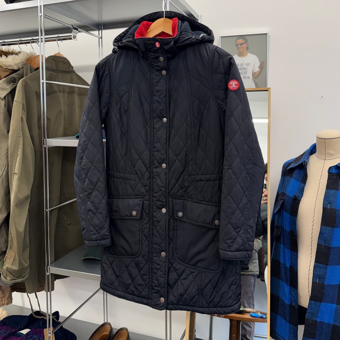 바버 우먼스 사우스 쉴즈 퀼팅 자켓 (S)   상품이미지1