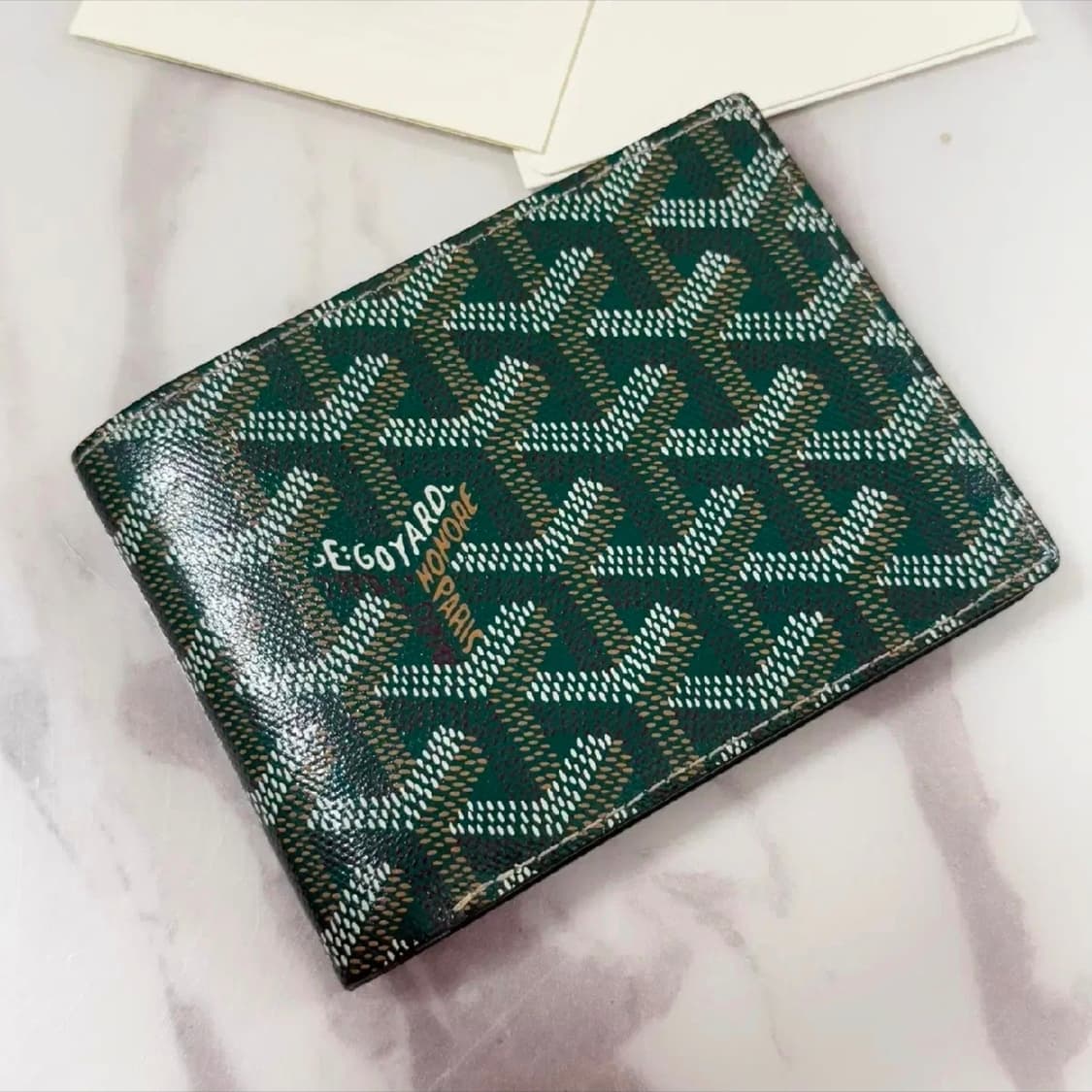 고야드 빅투아르 반지갑 그린 상품이미지2