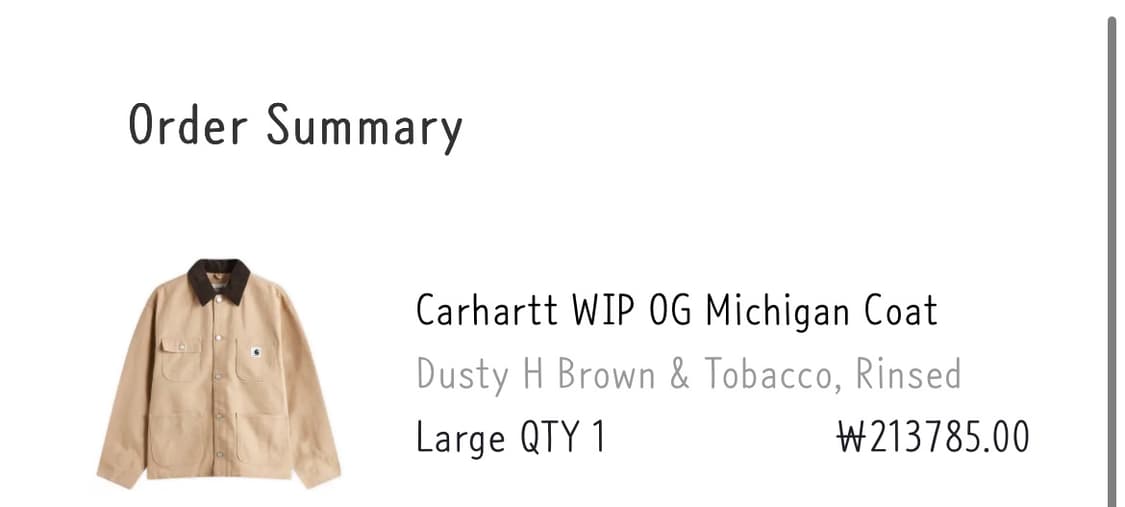 Carhartt OG칼하든 미시건 코트-L 상품이미지4