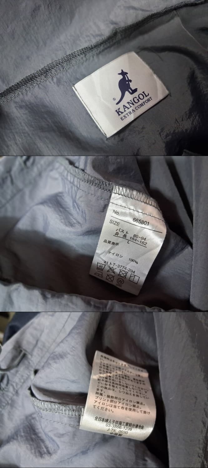 일본수입 캉골 여성 바람막이 우븐  미착용새옷상태 77까지 표기L 상품이미지8