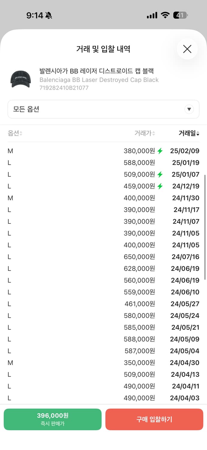 발렌시아가 BB 디스트로이드 볼캡 L 상품이미지10