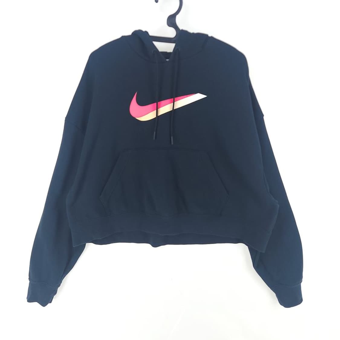 [여M]나이키 블랙 크롭 후드티[Y5C-112] 상품이미지1