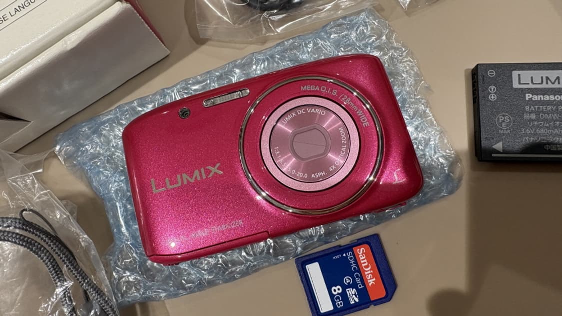 새제품 파나소닉 DMC-S2 핑크 빈티지디카/카메라 상품이미지3