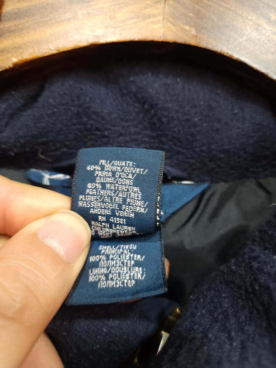 폴로 랄프로렌 네이비 오리털 숏 패딩점퍼

 상품이미지5