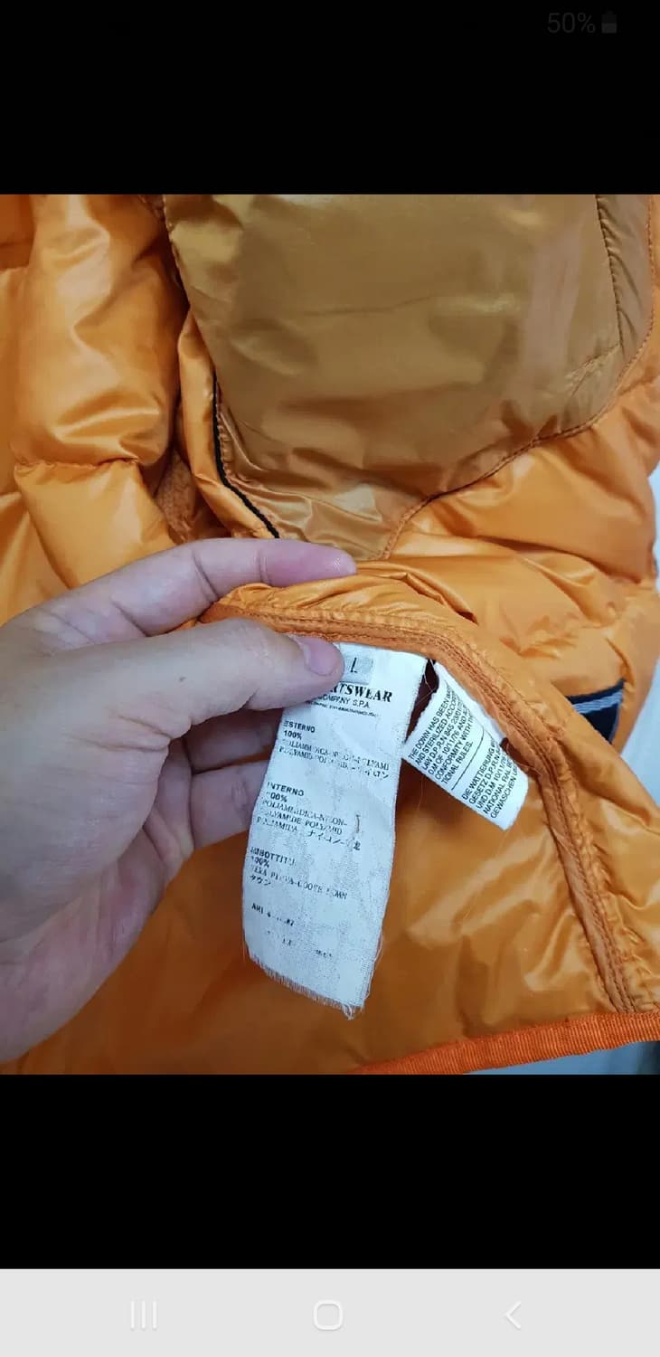 [L/정품] 스톤아일랜드 와펜 구스 경량패딩 상품이미지9
