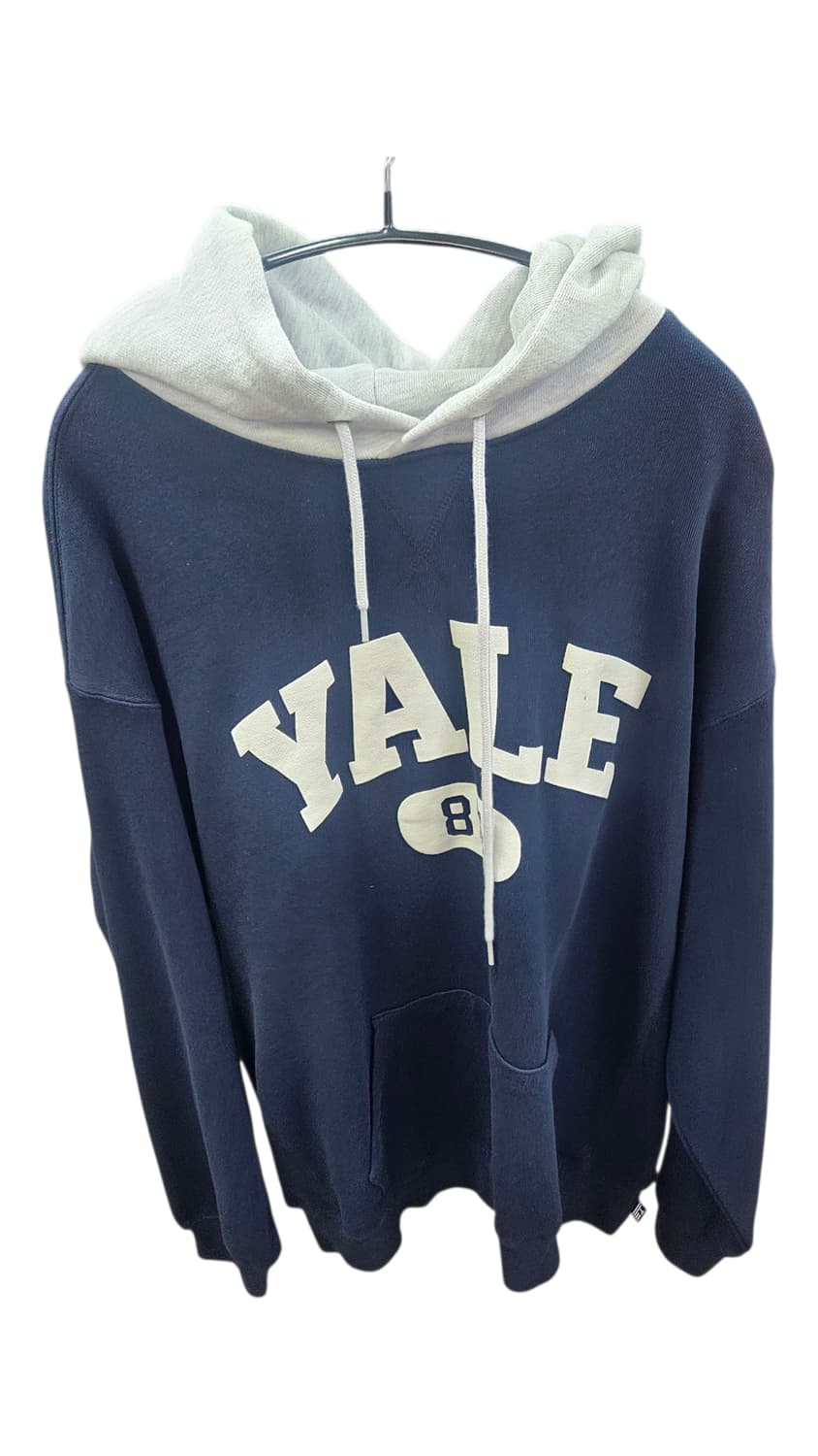 
빈티지 YALE 로고 후드티 _네이비 × 그레이 배색

 상품이미지2