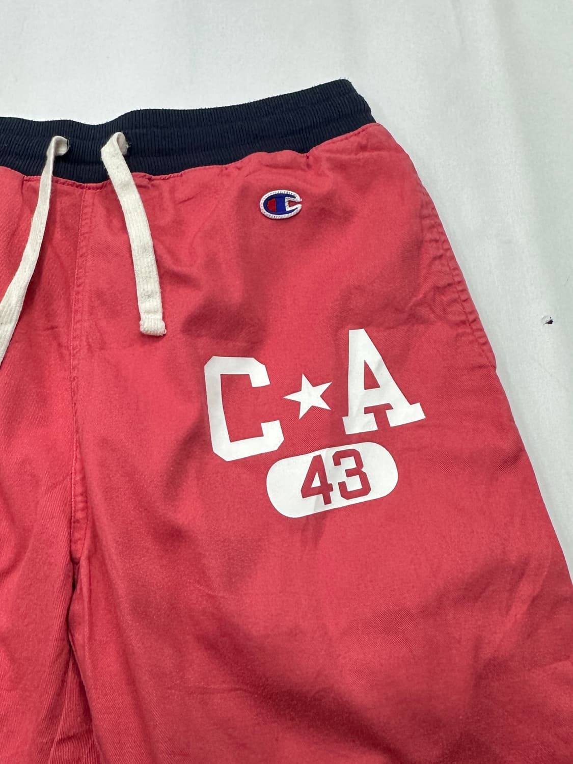 챔피온 자몽 Y2K 스트릿  프린팅 5부 배색 힙합 일자핏 반바지 상품이미지3