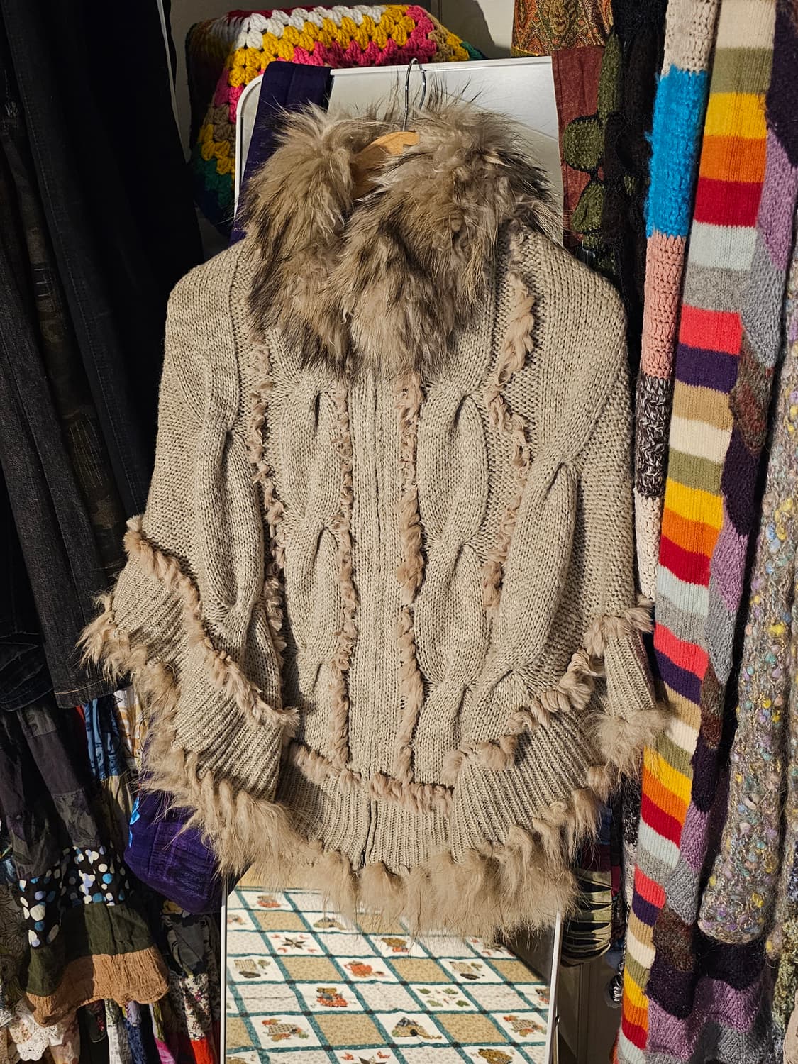 라쿤퍼 갸루 페어리 집업 케이프 상품이미지1