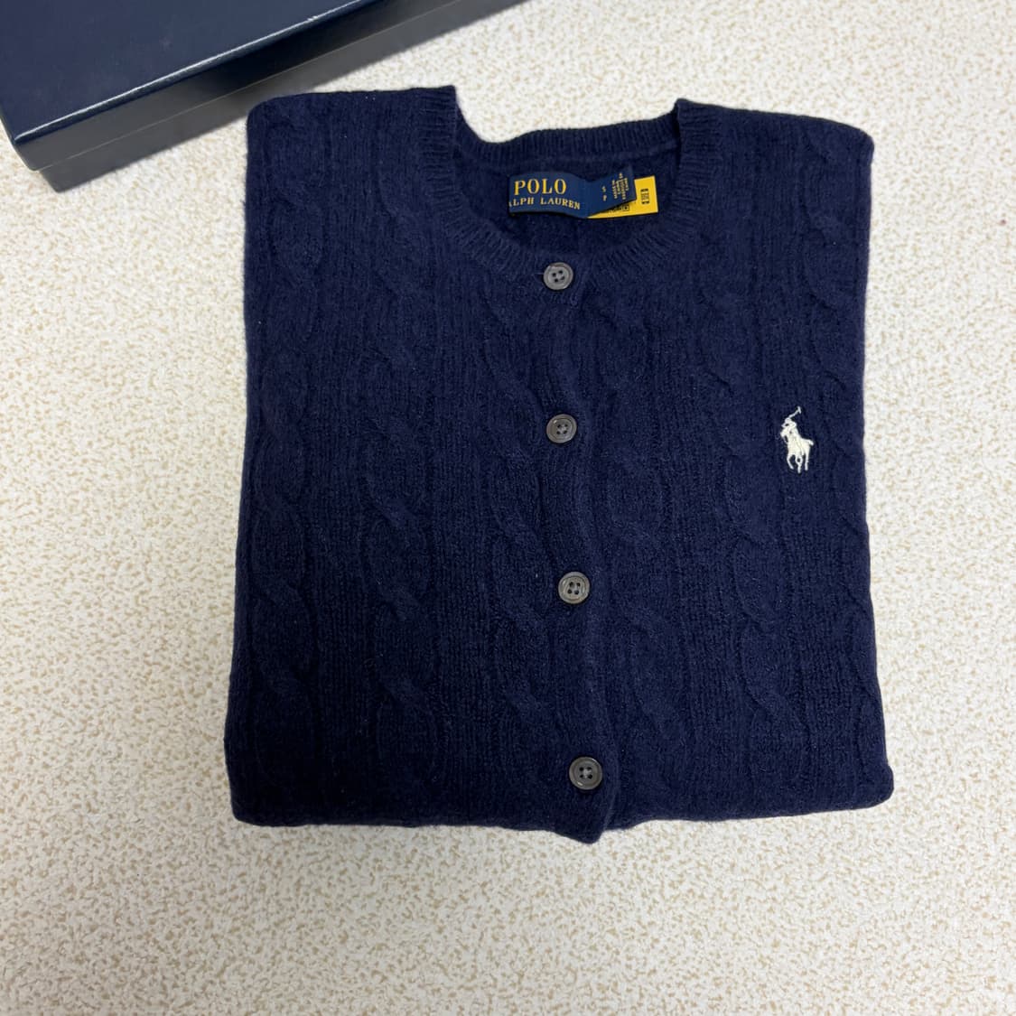 폴로 랄프로렌 네이비 울 케이블 가디건 정품 상품이미지3